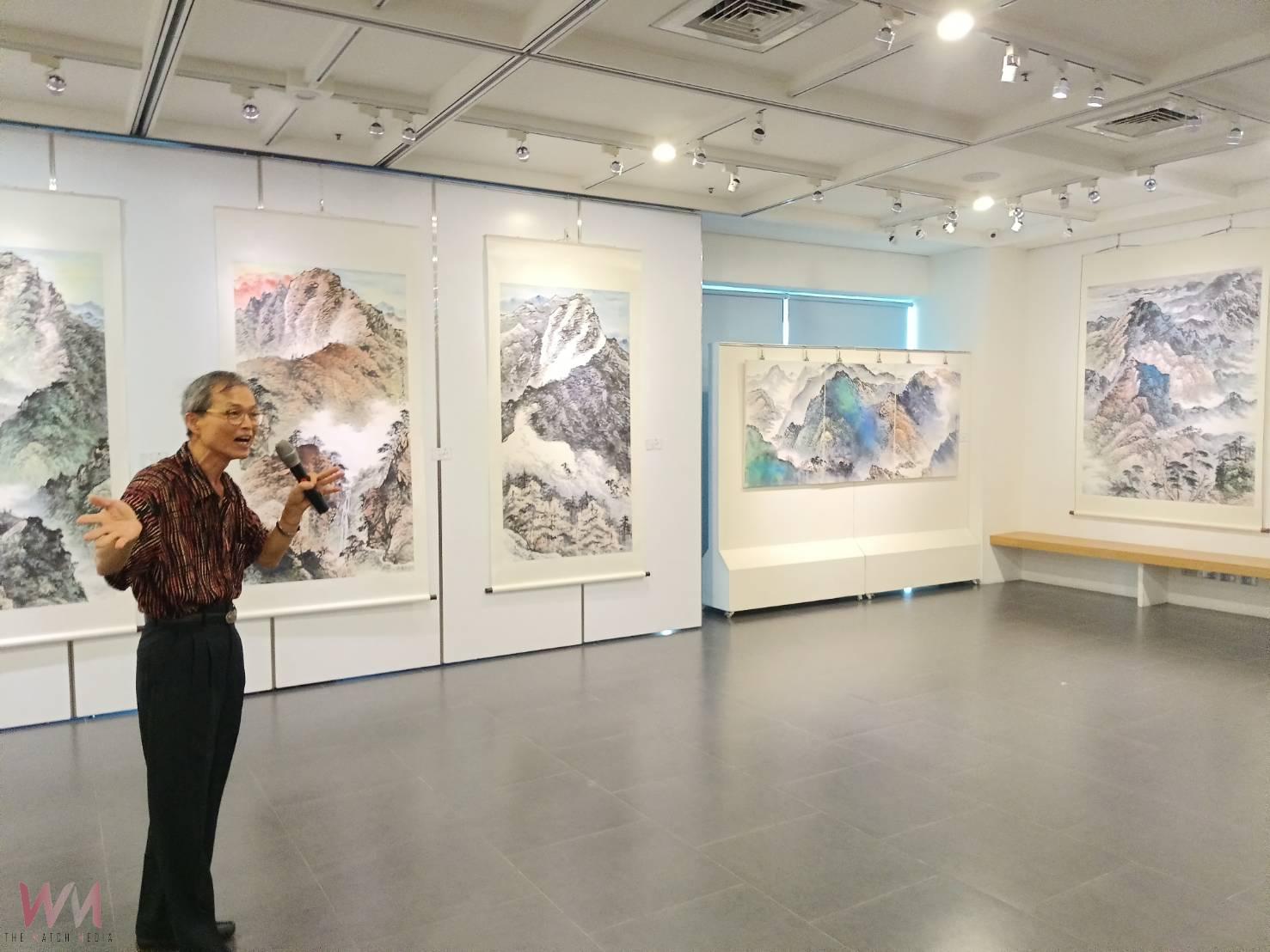 壯麗山河入畫來 黃乾成(黃宇立)水墨創作展於北港文化中心盛大開幕 - https://www.watchmedia01.com