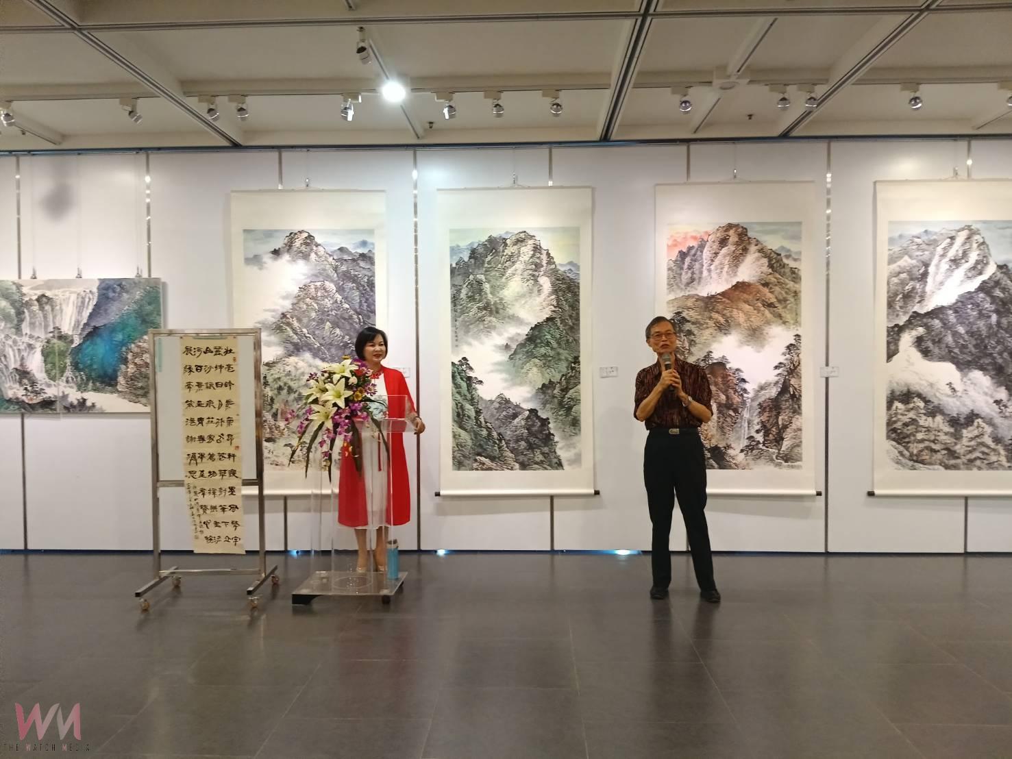 壯麗山河入畫來 黃乾成(黃宇立)水墨創作展於北港文化中心盛大開幕 - https://www.watchmedia01.com