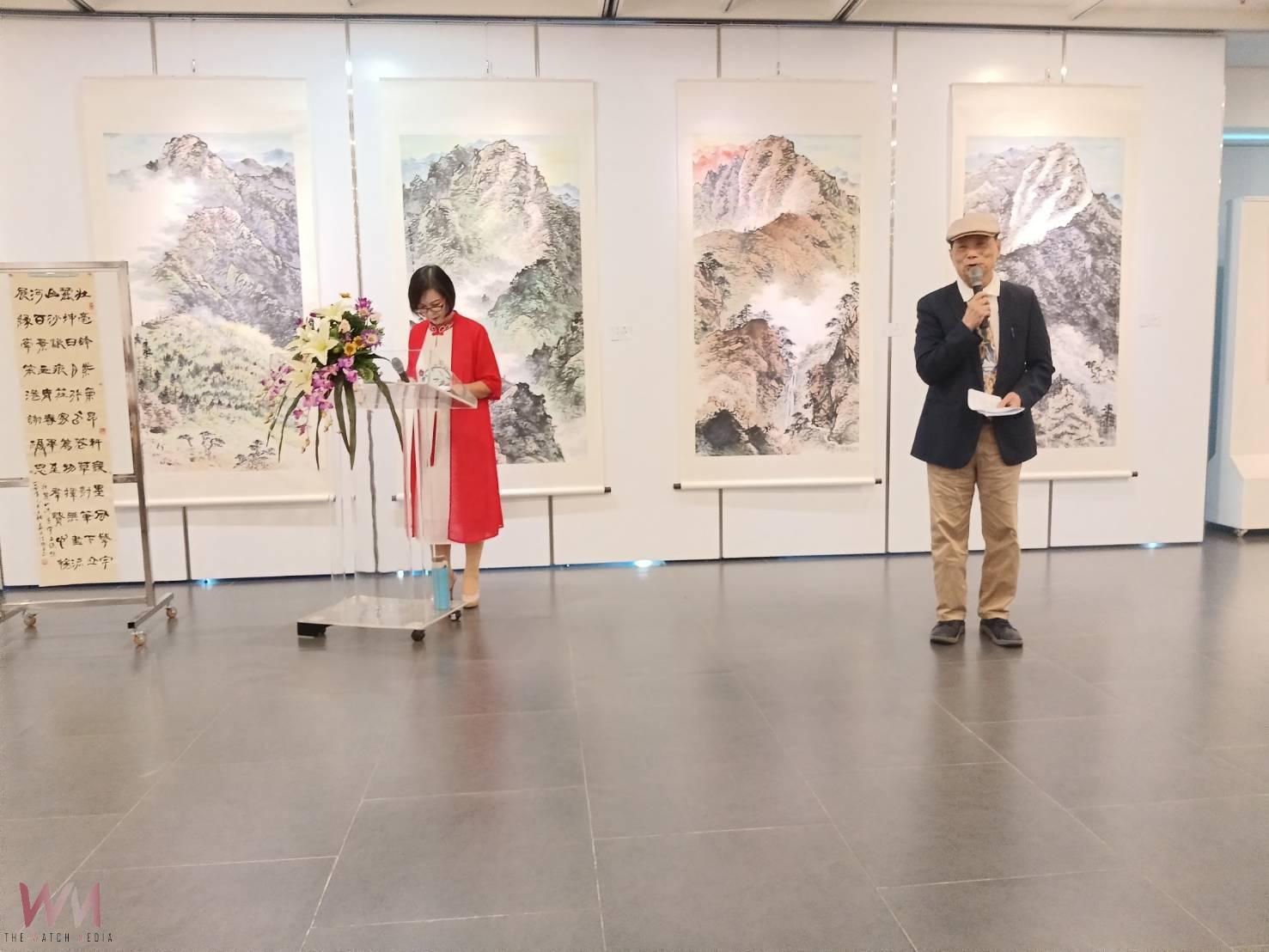 壯麗山河入畫來 黃乾成(黃宇立)水墨創作展於北港文化中心盛大開幕 - https://www.watchmedia01.com