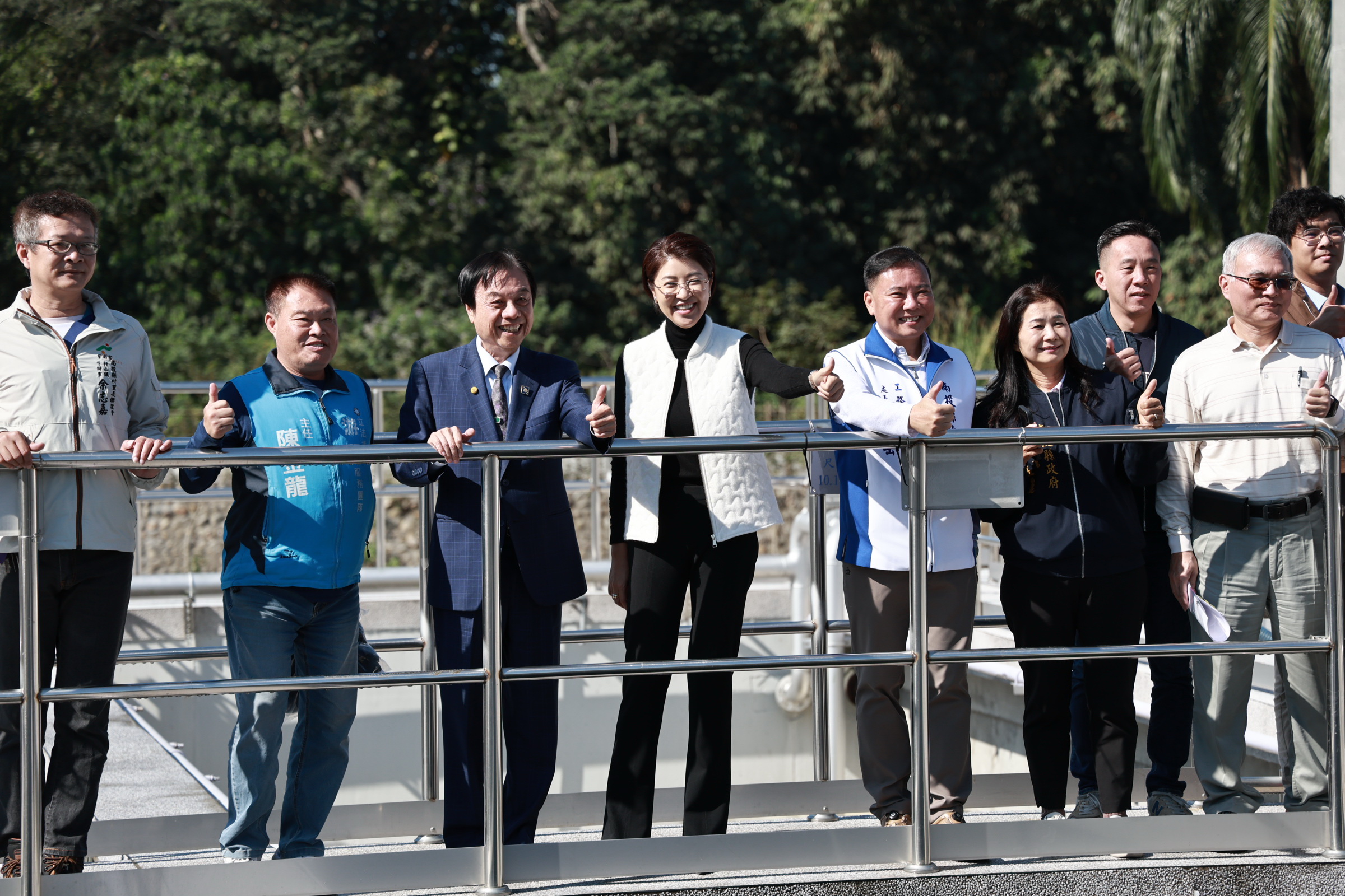 圖片-許縣長主持竹山水資源回收中心通水典禮