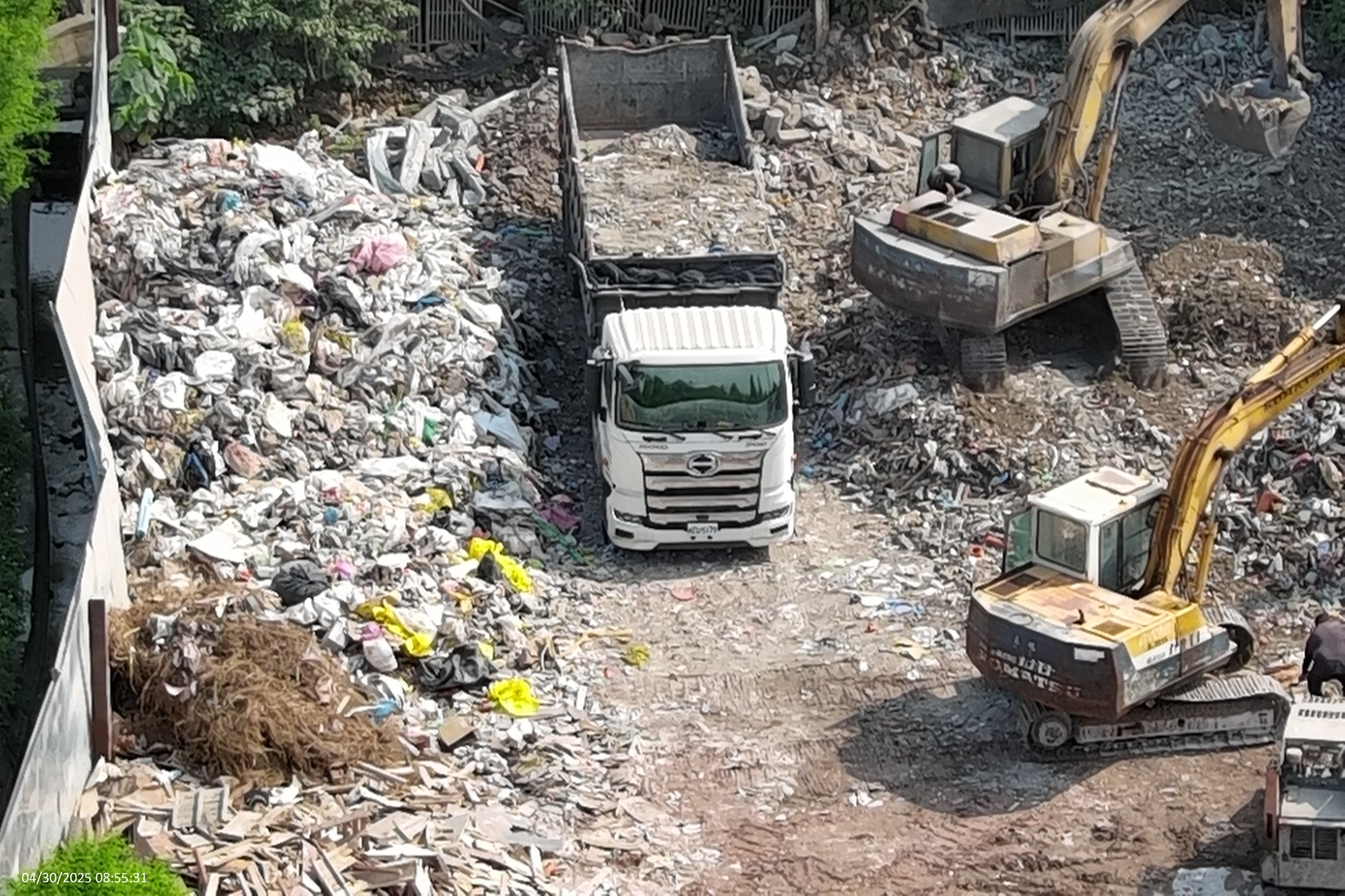 圖 西屯區廢棄物轉運站 記者王偉翻攝