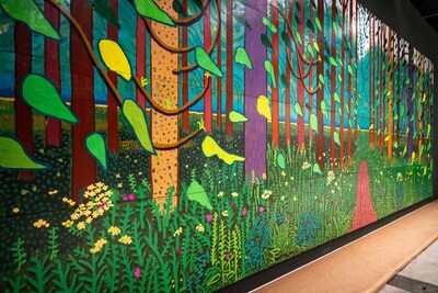 David Hockney。 《The Arrival of Spring in Woodgate, East Yorkshire in 2011 (twenty eleven)》，2011 年。 Arduna，2026 年。巴黎龐畢度中心，國立現代藝術博物館-工業創作中心收藏。