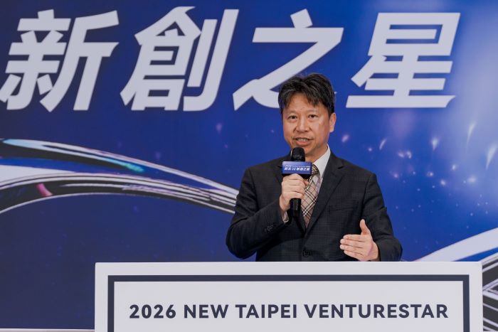 《圖說》創投公會副理事長林宇聲指出，與市府深度合作，讓更多新創團隊被看見。〈青年局提供〉