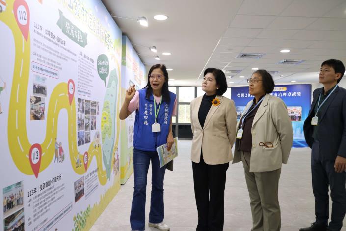 研究會場二樓設置「雲林在宅醫療專區」，展示雲林在宅急症照護加值方案自推動以來的發展足跡與政策成果。