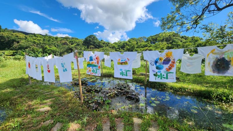 《圖說》水T藝術節結合在地學童創作藝術--資料照片。〈農業局提供〉